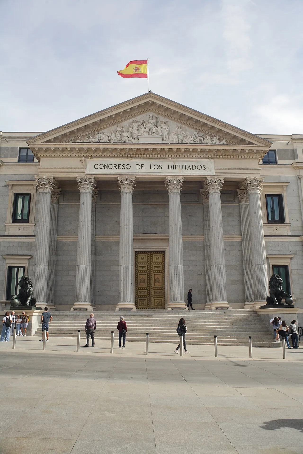 Het Congreso de los Diputados in Madrid, het parlement dat Sánchez ontbond voor de verkiezingen van 29 november.