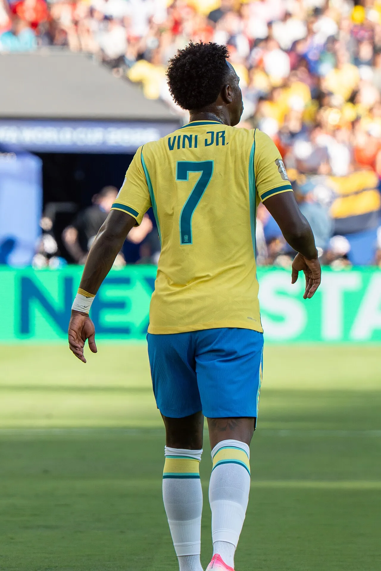 Vinicius Junior in actie namens Brazilië op het WK 2026