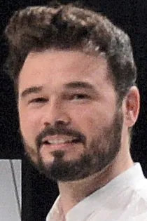Gabriel Rufián, woordvoerder van ERC, bij een TV3-debat in juni 2016.